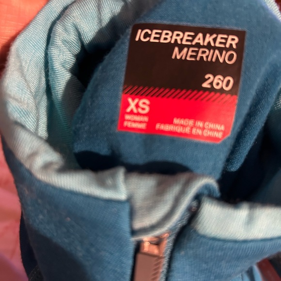 Icebreaker 1/2 Zip Merino 260 Womens XS Bodyfit plus Base layer NWT NEW - Picture 5 of 7
